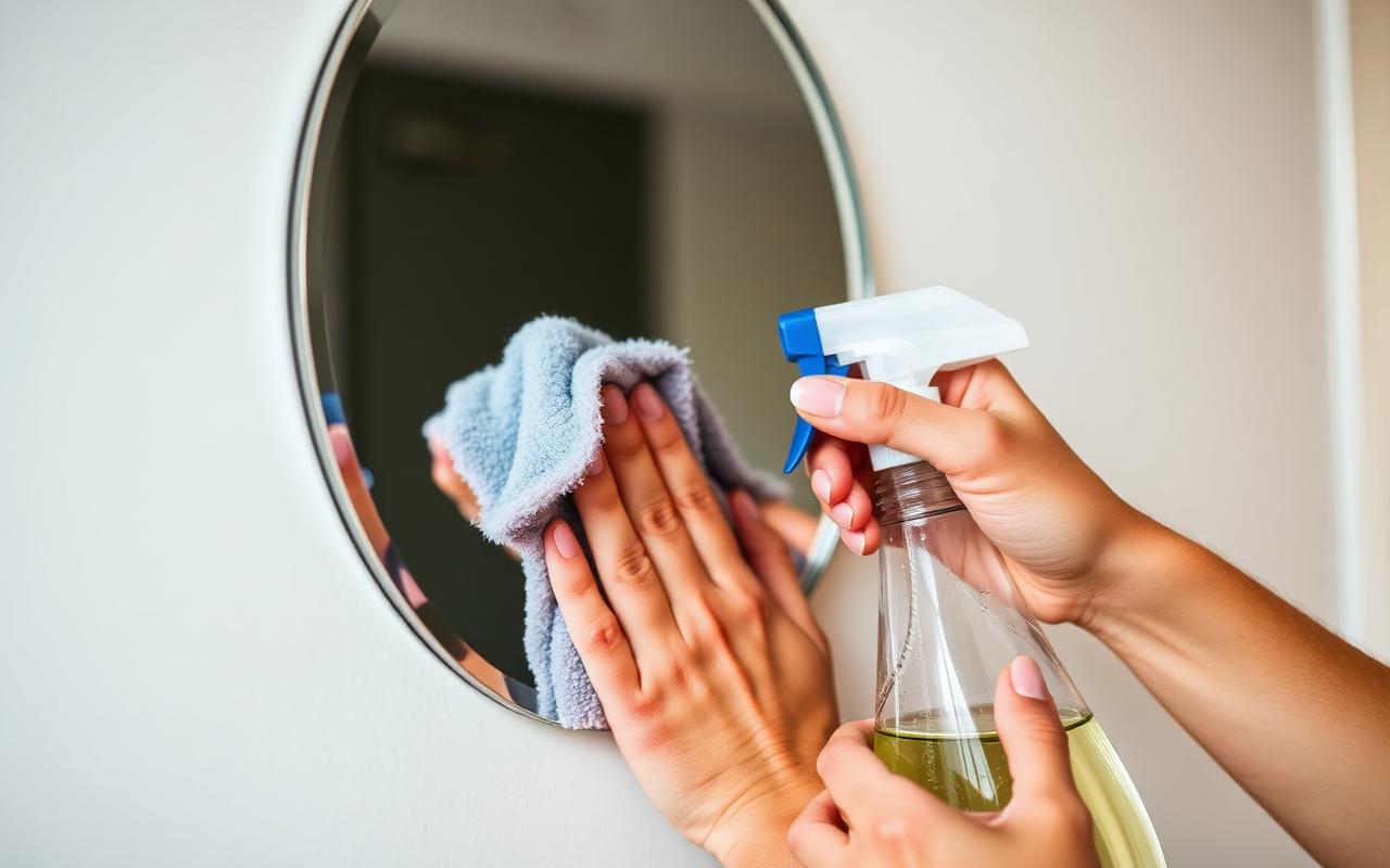 Como limpar espelho sem manchar: passo a passo definitivo