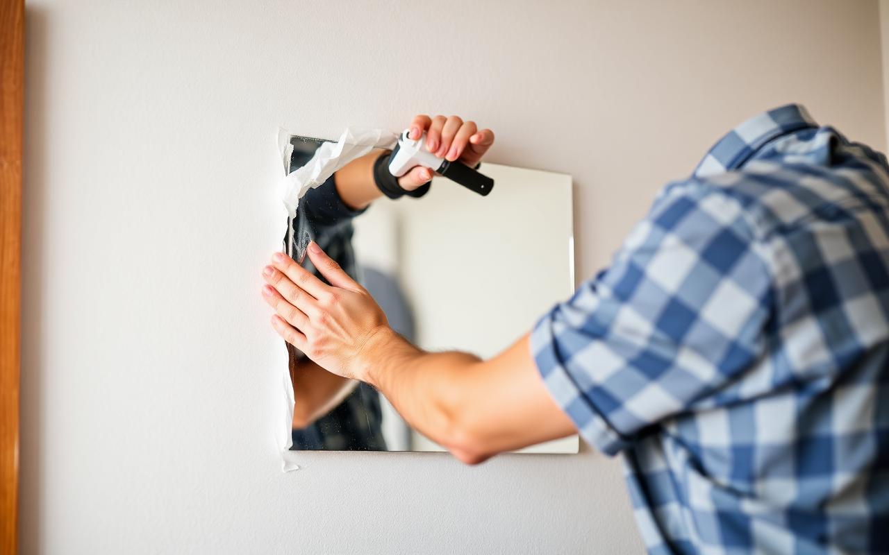 Como tirar um espelho colado na parede sem quebrar